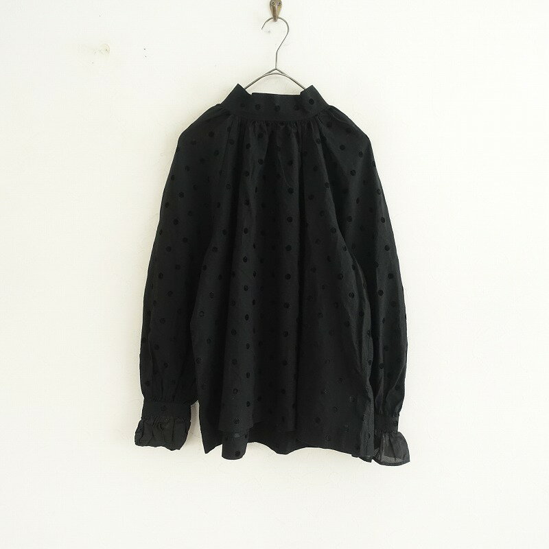 【定価2万】マガリ MAGALI アンティークドットフリルスリーブプルオーバー 【中古】【62F52】