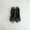 【美品】シューギャラリーオオタ SHOE GALLERY OTA ヒョウ柄バレエシューズ 36/23 36 【中古】【92F52】