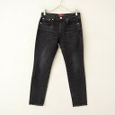 【定価2.0万】レッドカード RED CARD anniversary ブラックユーズドストレッチデニムパンツ 24 【中古】【40G52】