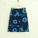 マリメッコ marimekko Unikko ウニッコAラインスカート 34 【中古】【40G52】