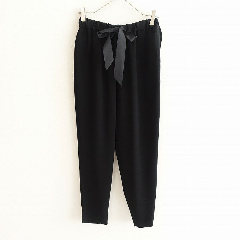 saqui(サキ) 七分袖カットソー サイズ36 S レディース美品  - 黒 クルーネック 七分袖カットソー ネイビー | SINME