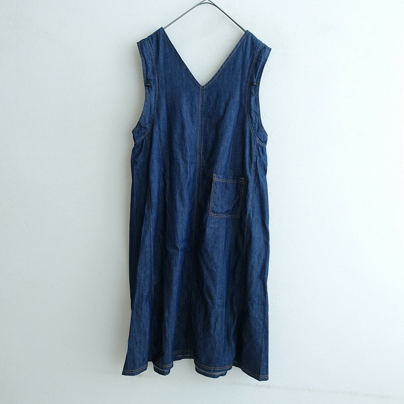 【美品】グリッツァーン glitgern デニムジャンパースカート L 【中古】【12H52】