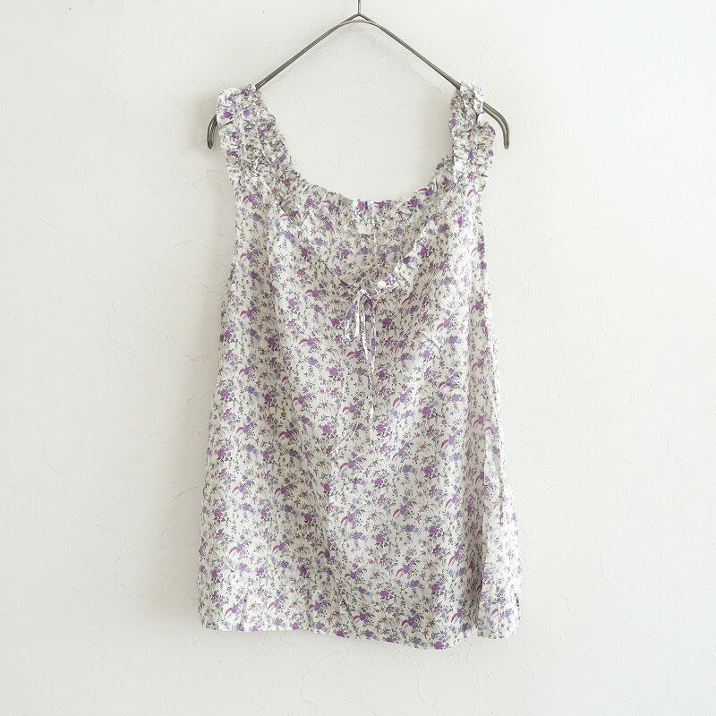 ハグオーワー Hug O War フラワープリントフリルキャミソール - 【中古】【51I52】