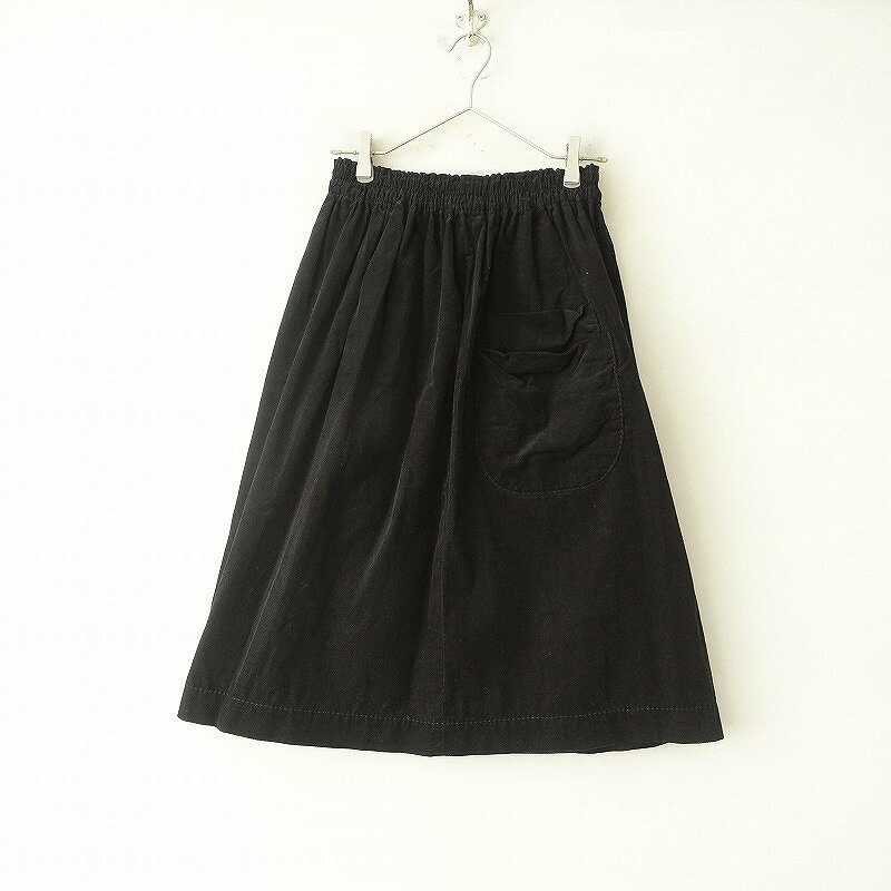 【定価2.4万】ホームスパン homspun 細コールギャザースカート S 【中古】【31J52】