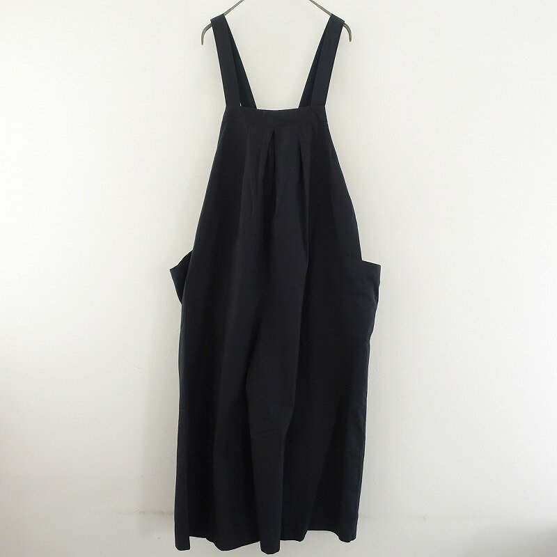 ブルーウィロー blue willow コットンタイプライタータックワイドサロペットパンツ 【中古】【72J52】