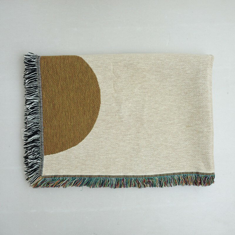 ファームリビング ferm LIVING Mirage コットンブランケット 【中古】【61K52】