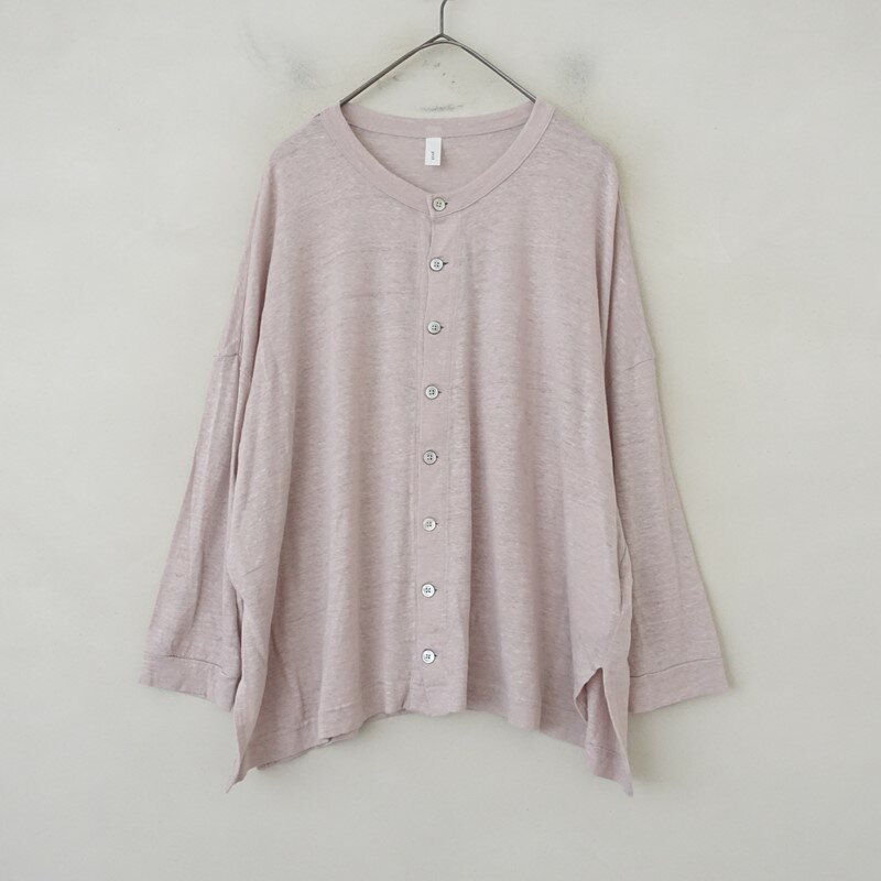 プリット prit リネン天竺カットソードロップショルダーカーディガン 【中古】【91K52】