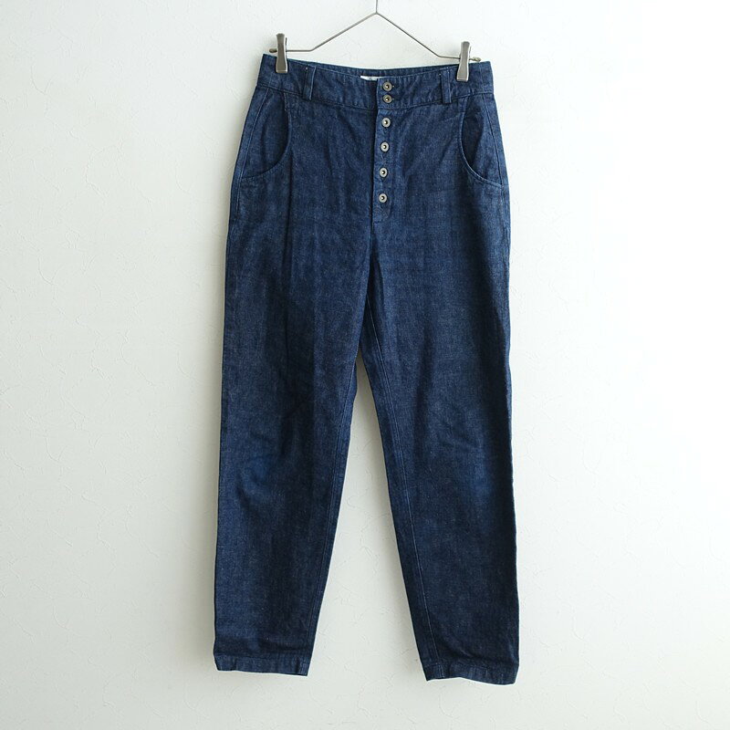 乐天商城 - 【定価2.0万】アトリエナルセ atelier naruse コットンリネンデニムパンツ 38 【中古】【01A62】