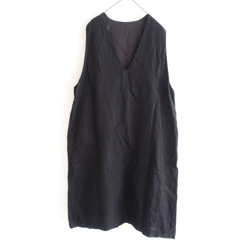 乐天商城 - 【定価2.2万】シオン Cion リネンVネックワンピース 【中古】【82B62】