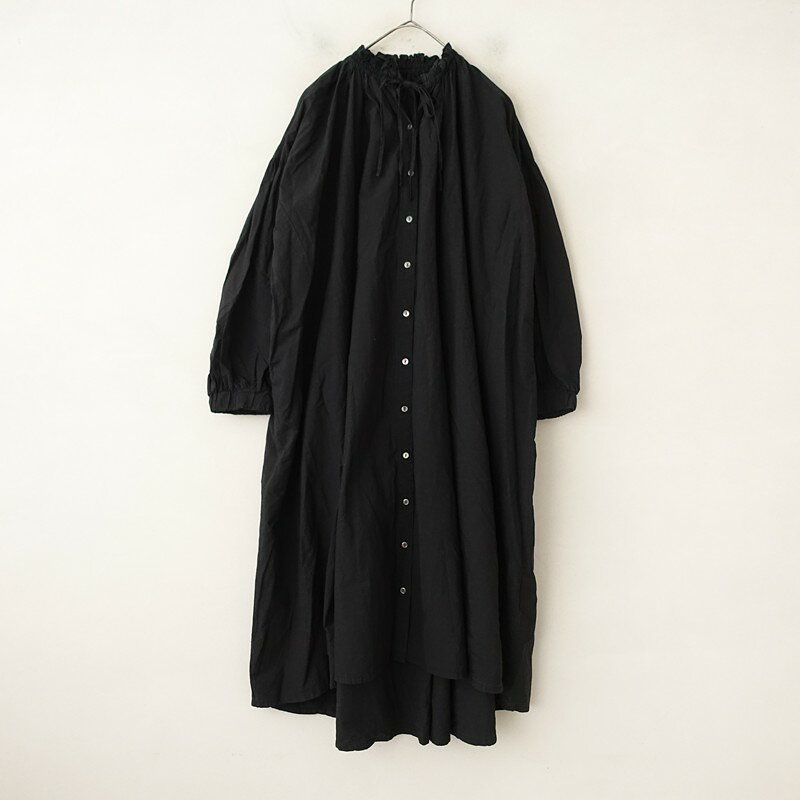Rakuten - 【定価2.8万】ネストローブ nest Robe コットンラミーバルーンスリーブワンピース F 【中古】【30C62】