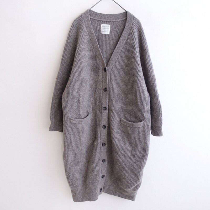 乐天商城 - クォータリー QUARTERLY ウールVネックロングカーディガン 【中古】【11C62】