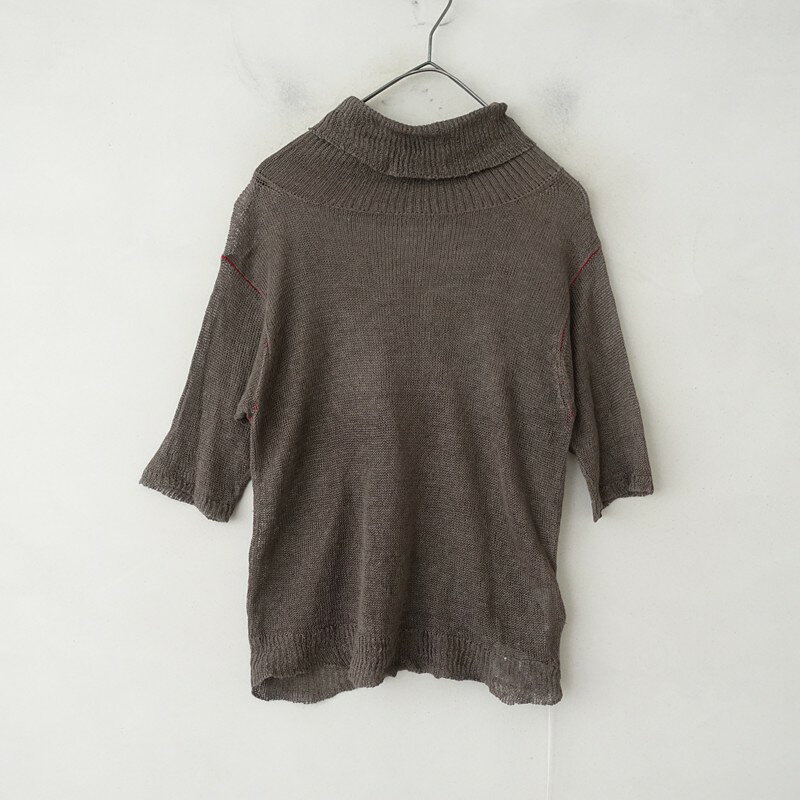 【定価4.4万】スズキタカユキ suzuki takayuki knitted pullover タートルネックニットプルオーバー 【中古】【61C62】