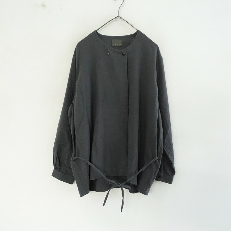 樂天商城 - オローネ 起毛コットンノーカラーブラウス - 【中古】【12C62】