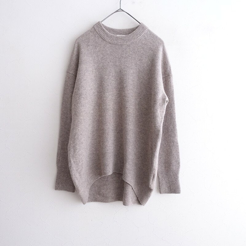 Rakuten - 【定価1.8万】ドレステリア DRESSTERIOR NATURE ラウンドヘムウールニットプルオーバー 【中古】【80D62】