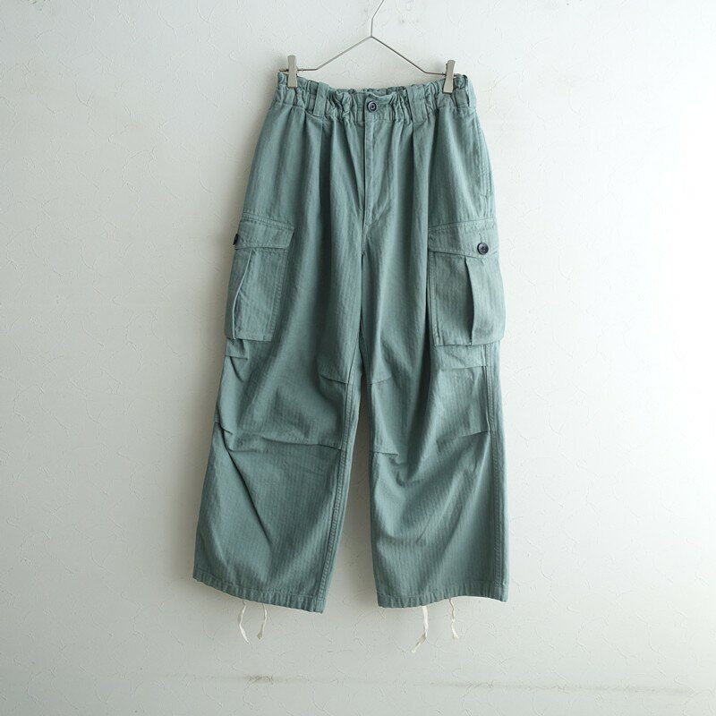 樂天商城 - 【定価2.5万】ナノユニバース Nano Universe コットンヘリンボーンビッグカーゴパンツ M 【中古】【91D62】