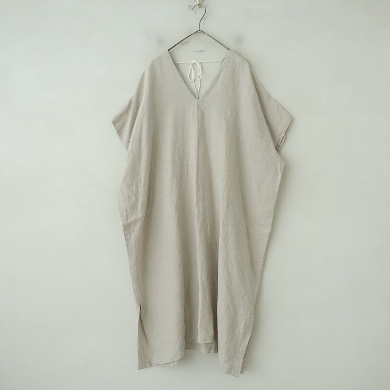 アトリエラフアトゥール atelier Rough atour リネンVネックPONCHO OP DRESS 【中古】【52D62】