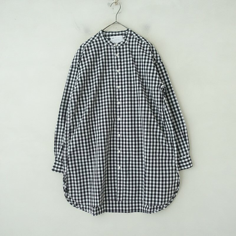 エスオーナチュラルスタンダードサプライ SO NATURAL STANDARD SUPPLY ギンガムチェックスタンドチュニック F 【中古】【52D62】