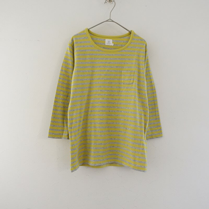 樂天商城 - シェアウィズクリハラハルミ share with kurihara harumi ボーダー7分袖Tシャツ L バスト86-94 身長154-162 【中古】【72D62】