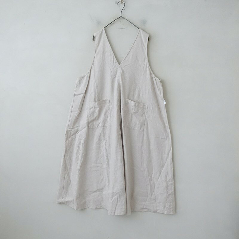 ネストローブ アップサイクルリノ nest Robe UpcycleLino リネンコットンVネックAラインノースリワンピース F 