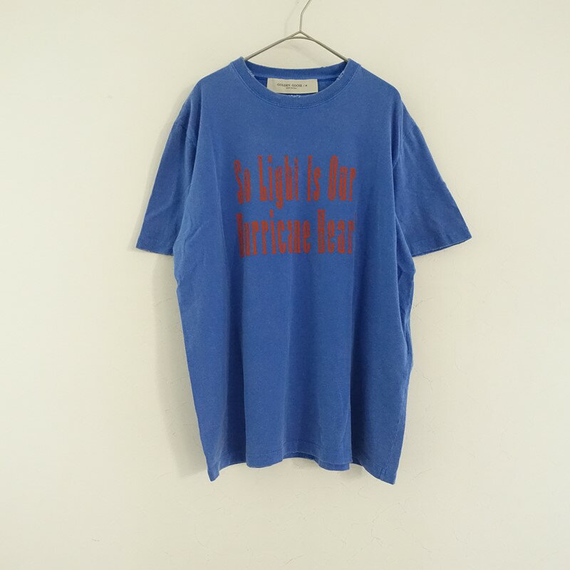 乐天商城 - ゴールデングース GOLDEN GOOSE ダメージ加工フロントプリントTシャツ XL 【中古】【90E62】