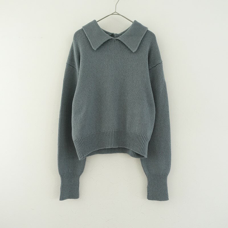 乐天商城 - 【2024/定価4.6万】マーガレットハウエル MARGARET HOWELL BRAIDE WOOL COTTONニットプルオーバー 2 【中古】【22E62】