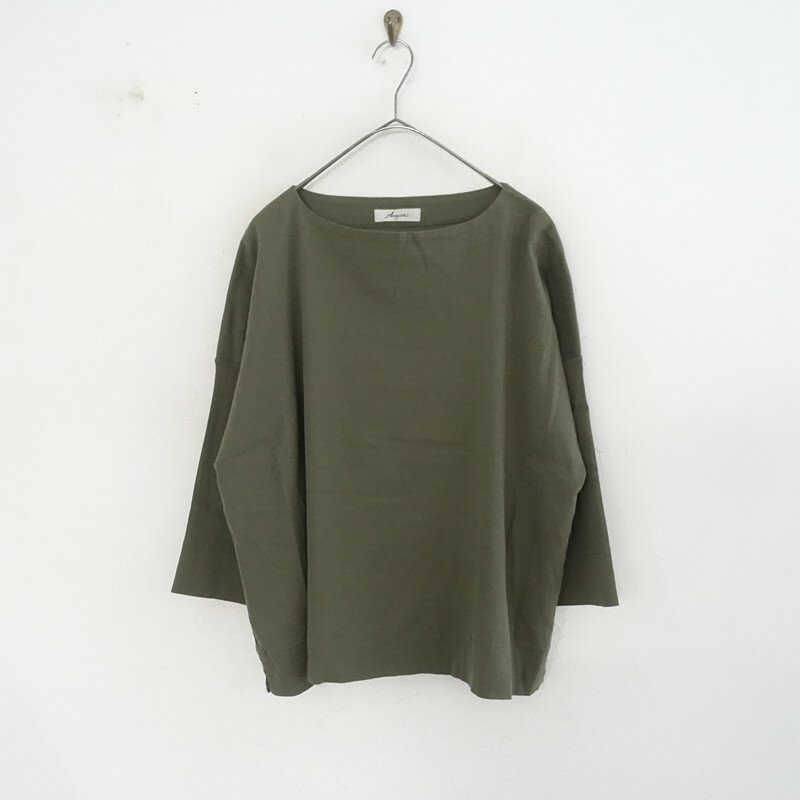 乐天商城 - イチ アンティークス ICHI Antiquite’s ボートネックワイドコットンカットソー 【中古】【40F62】