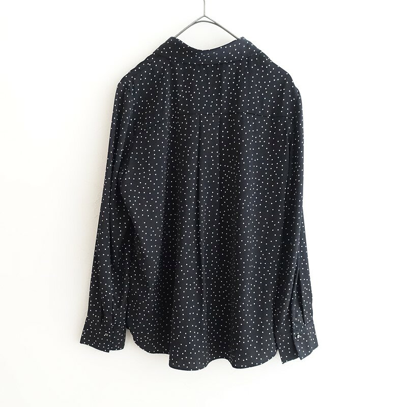 【美品】 自由区 ボウタイ付きドットプリントVネックブラウス B81～85,T158～164/38 【中古】【41F62】 auc-drop-10333631 ブランド古着買取drop サンプル画像2