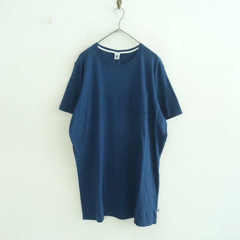 樂天商城 - プチバトー PETIT BATEAU ポインテルニットポケットチュニックTシャツ L 【中古】【81F62】