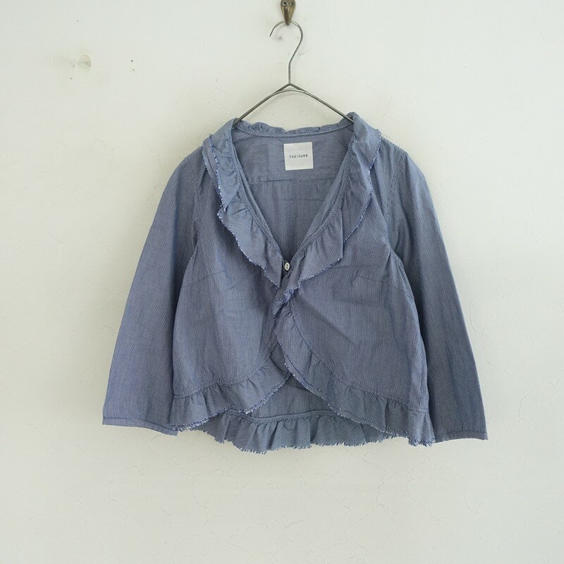 樂天商城 - トゥジュー TOUJOURS ストライプラッフルシャツボレロ 【中古】【12F62】