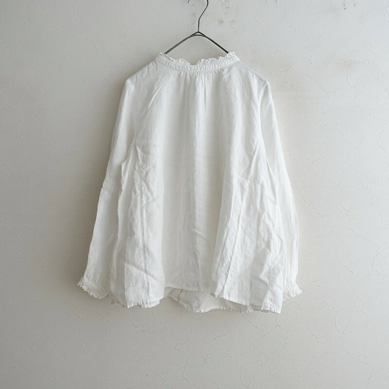楽天市場】nest robe リネンスタンドフリルブラウスの通販