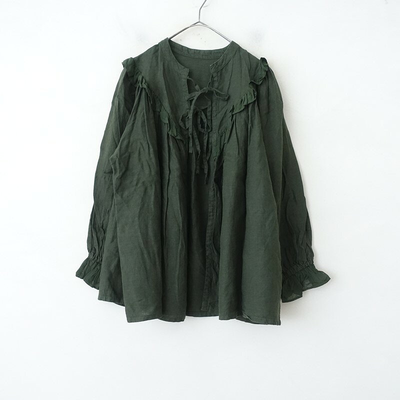 楽天市場】nest robe リネンスタンドフリルブラウスの通販
