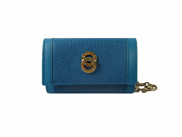 :ブルガリ キーケース 6本用 ブルー BVLGARI【BVLGARI】ブルガリ 【質屋出店】【中古】