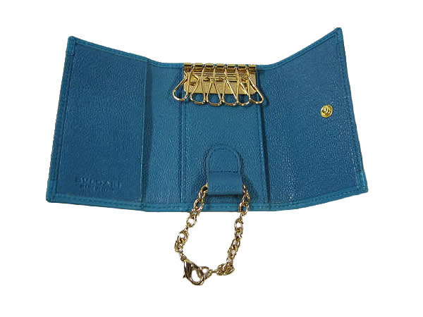 :ブルガリ キーケース 6本用 ブルー BVLGARI【BVLGARI】ブルガリ 【質屋出店】【中古】