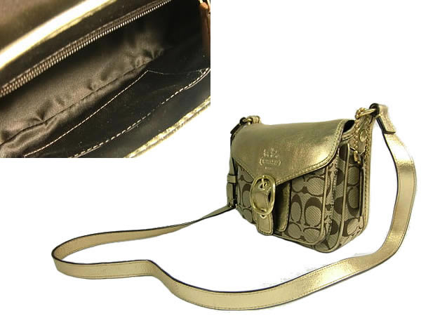 :コーチ ブリーカー シグネチャー ジェニー ショルダーバッグ COACH 【中古】