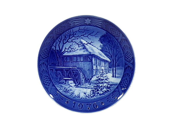 :【未使用新品】 ロイヤルコペンハーゲン(Royal Copenhagen) イヤープレート 1976年 「デンマークの水車小屋」 ROYAL COPENHAG...