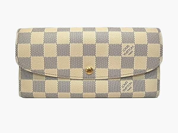 :ルイヴィトン ダミエ アズール 長財布 N63021 ポルトフォイユ・エミリー LOUIS VUITTON ヴィトン【中古】