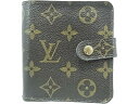 ルイヴィトン モノグラム コンパクト ジップ カード用ポケット ファスナー付き財布 Louis Vuitton M61667 【中古】