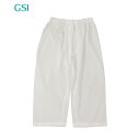 GSI　クレオス　旧グンゼ産業　MEN'S CREPE メンズ クレープ 白無地 ロングパンツ 前あき 夏用 C207 サイズ:LL　ネコポス 追跡可能