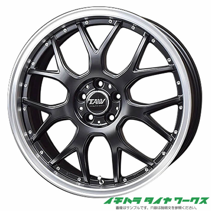 【新品ホイール 1本（交換、補修用）】トライアルファ レオウィング M7 17インチ 7J 5H-100 法人宛て送料無料(2.0)