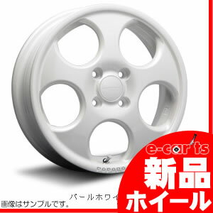 MLJ ハイペリオン ポポロ 14インチ 4.5J 4H-100 パールホワイト 送料無料 ホイール 4本セット