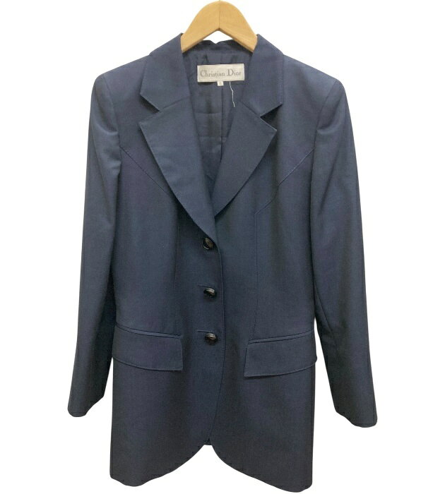 Rakuten - Christian Dior/クリスチャンディオール/テーラードジャケット/ネイビー/サイズ11/レディース/FB3986