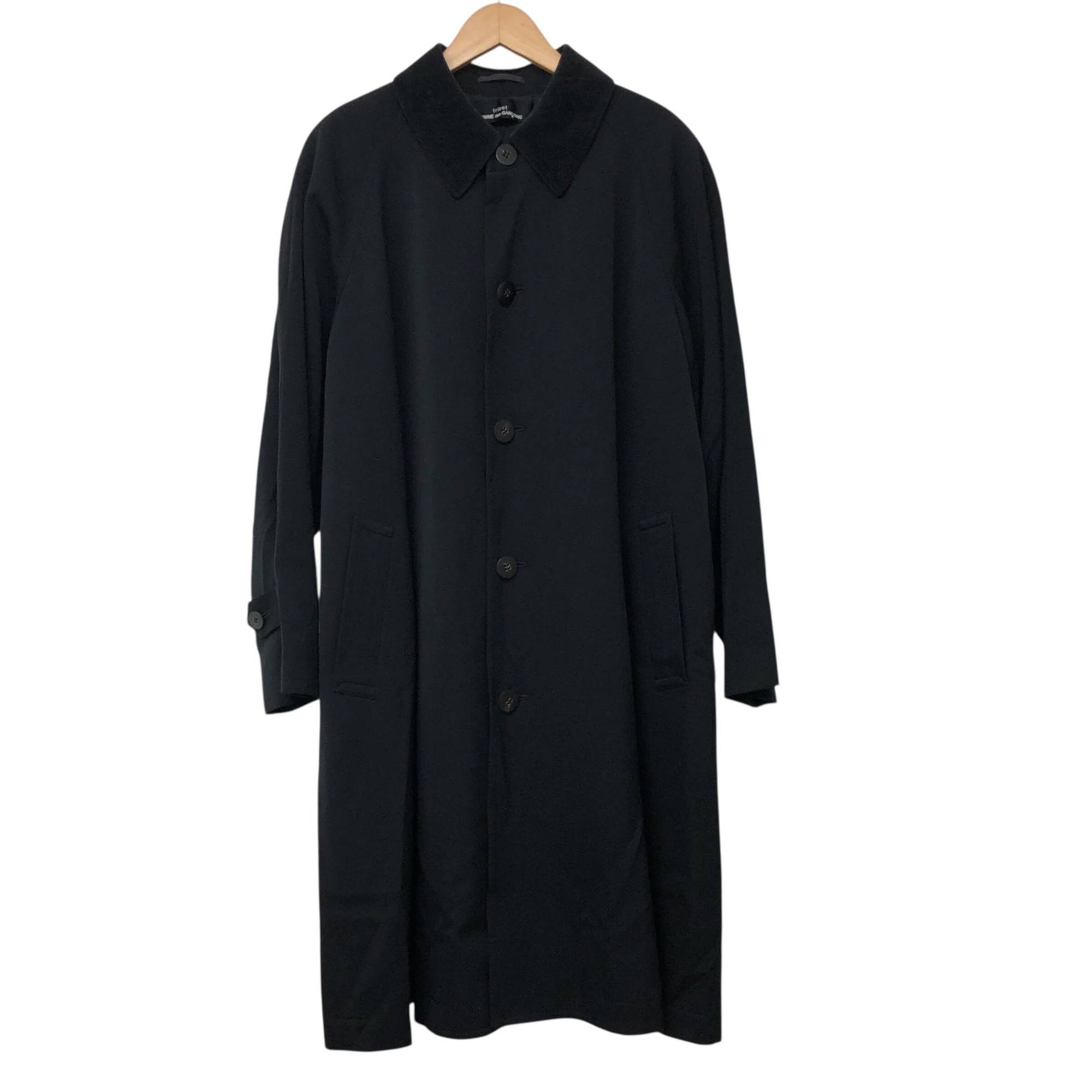 tricot COMME des GARCONS/コムデギャルソン/AD1988/80S/ベロアカラー/ウールステンカラーコート/サイズ表記無し/M相当/メンズ/RS0046