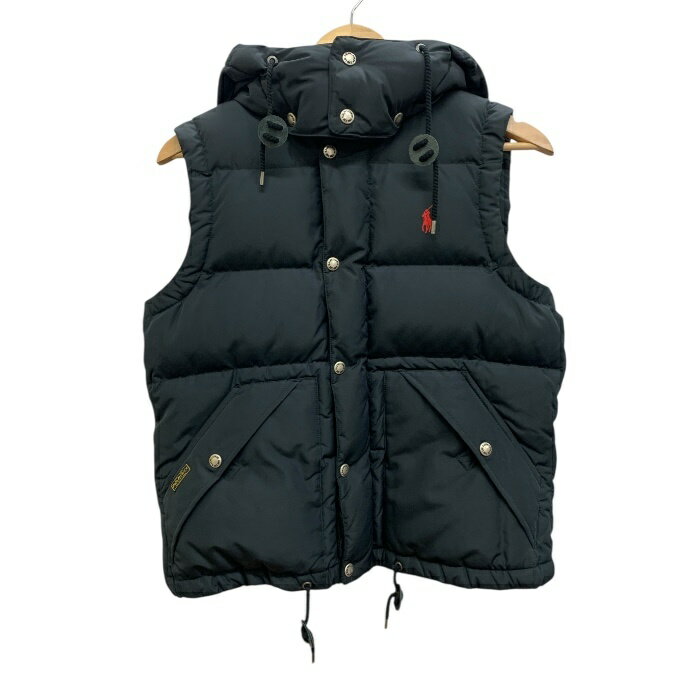 POLO RALPHLAUREN/ポロ ラルフローレン/ダウンベスト/サイズM/ブラック/ポリエステル/メンズ/FE0016