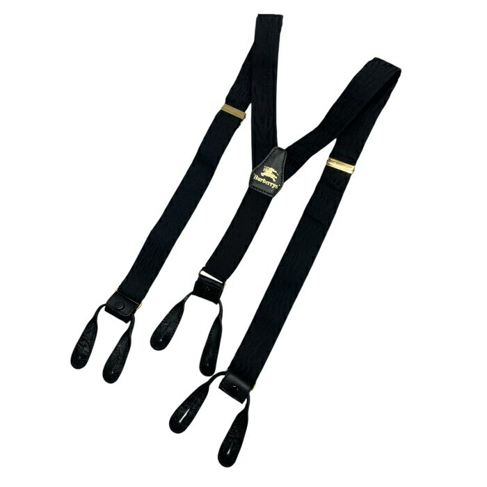BURBERRYS/バーバリーズ/サスペンダー/ゴールド金具/ブラック/メンズ/FE0022