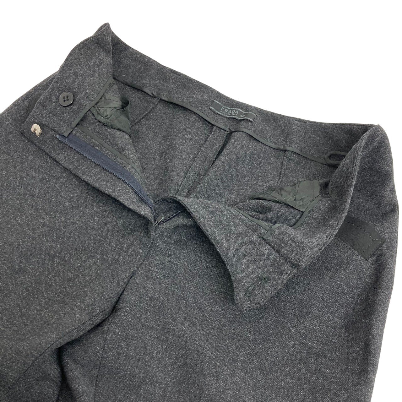 PRADA/プラダ/ウールパンツ/ダークグレー/サイズ40/レディース/RS0232
