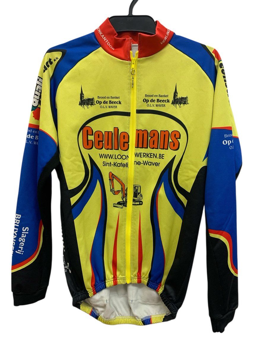 BIORACER/ビオレーサー/サイクリングジャージ/サイズ4/イエロー×ブルー/メンズ/FD0044