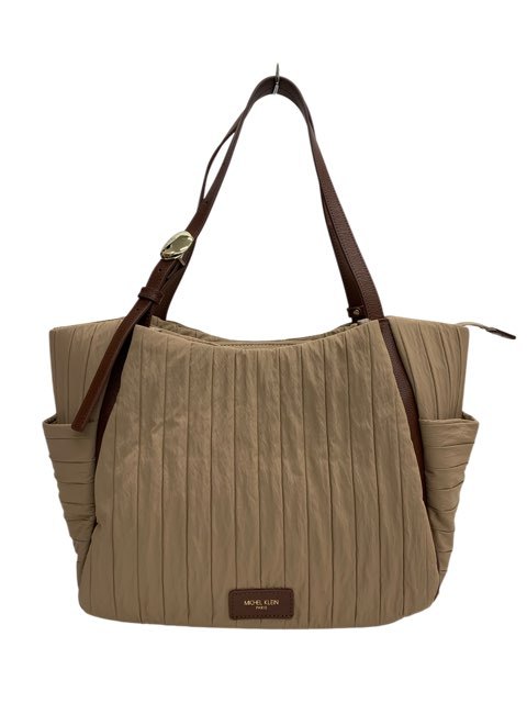 Rakuten - 美品/MICHEL KLEIN/ミシェルクラン/プリーツトートバッグ/ブラウン/レディース/FC3464
