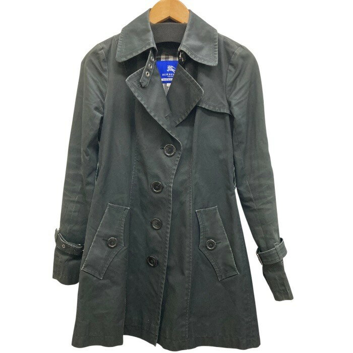 BURBERRY BLUE LABEL/バーバリーブルーレーベル/トレンチコート/サイズ40/ブラック黒/レディース/アウター/FB4204
