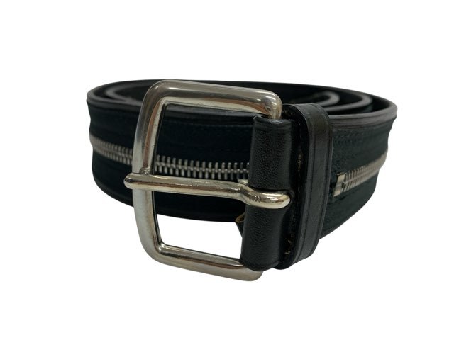 DSQUARED2 ディースクエアード/レザー/ジップベルト/ブラック/サイズ80/メンズ/FC3493...