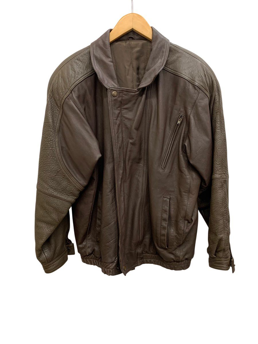 LA GIOCONDA/ラジュコンダ/牛革/フルジップ/ジャケット/Lサイズ/レザー/メンズ/ブラウン/FD0087